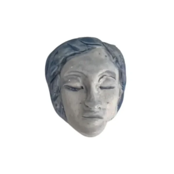 Broche Rosto Azul